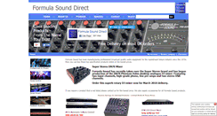 Desktop Screenshot of formulasounddirect.com